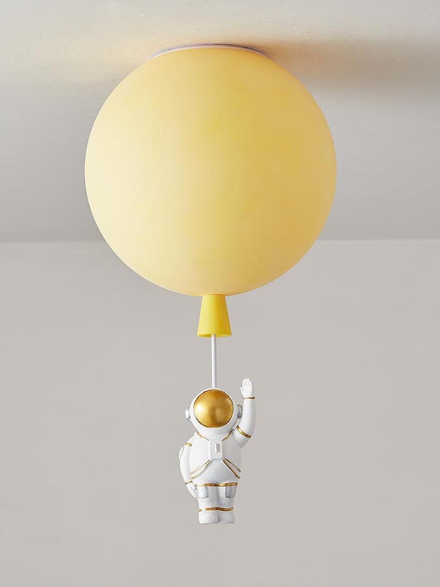 Creative Frosted Balloon Astronaut Children Ceiling Light - Cueteks