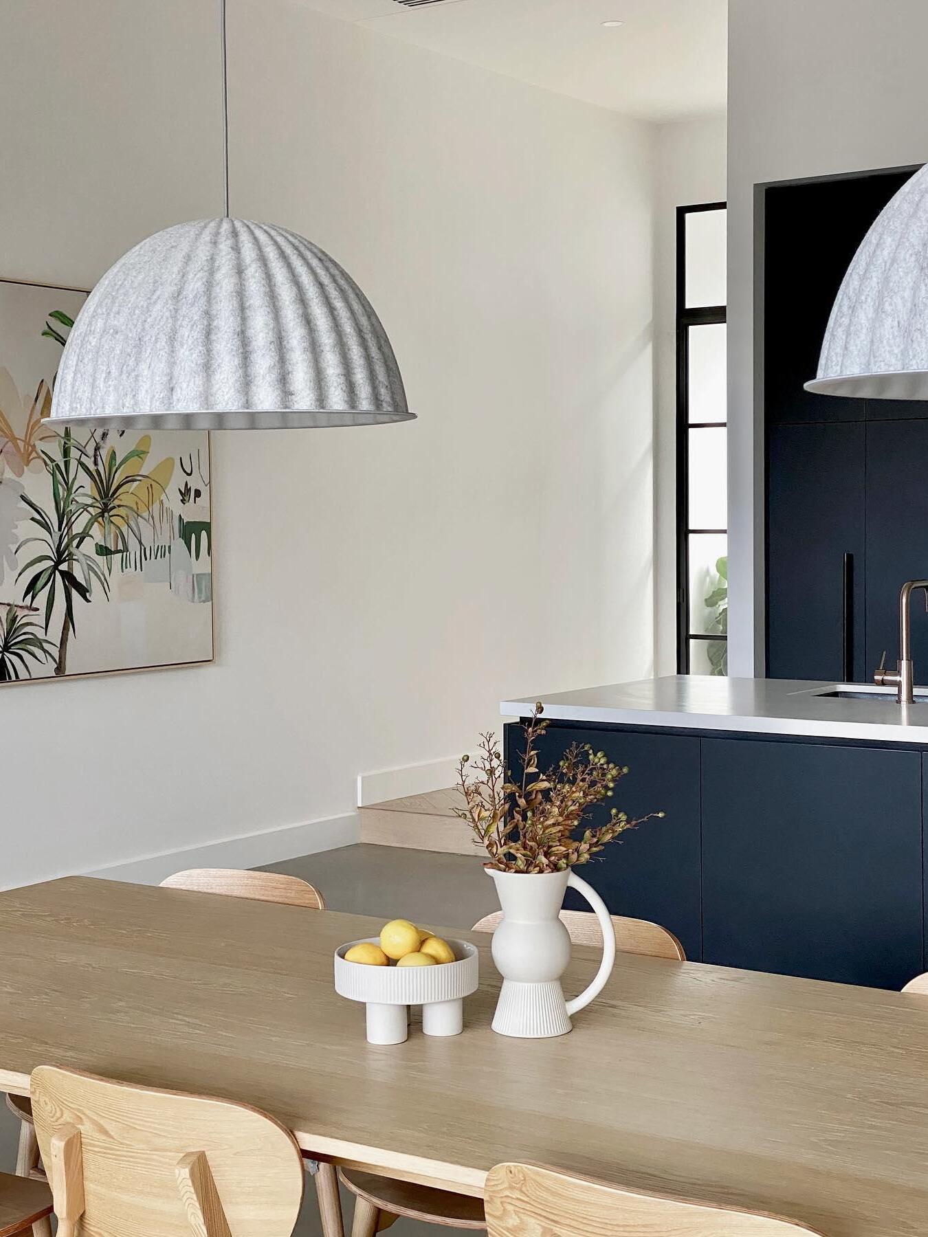 Modern Under The Bell Ribbed Pendant Lamp - Cueteks