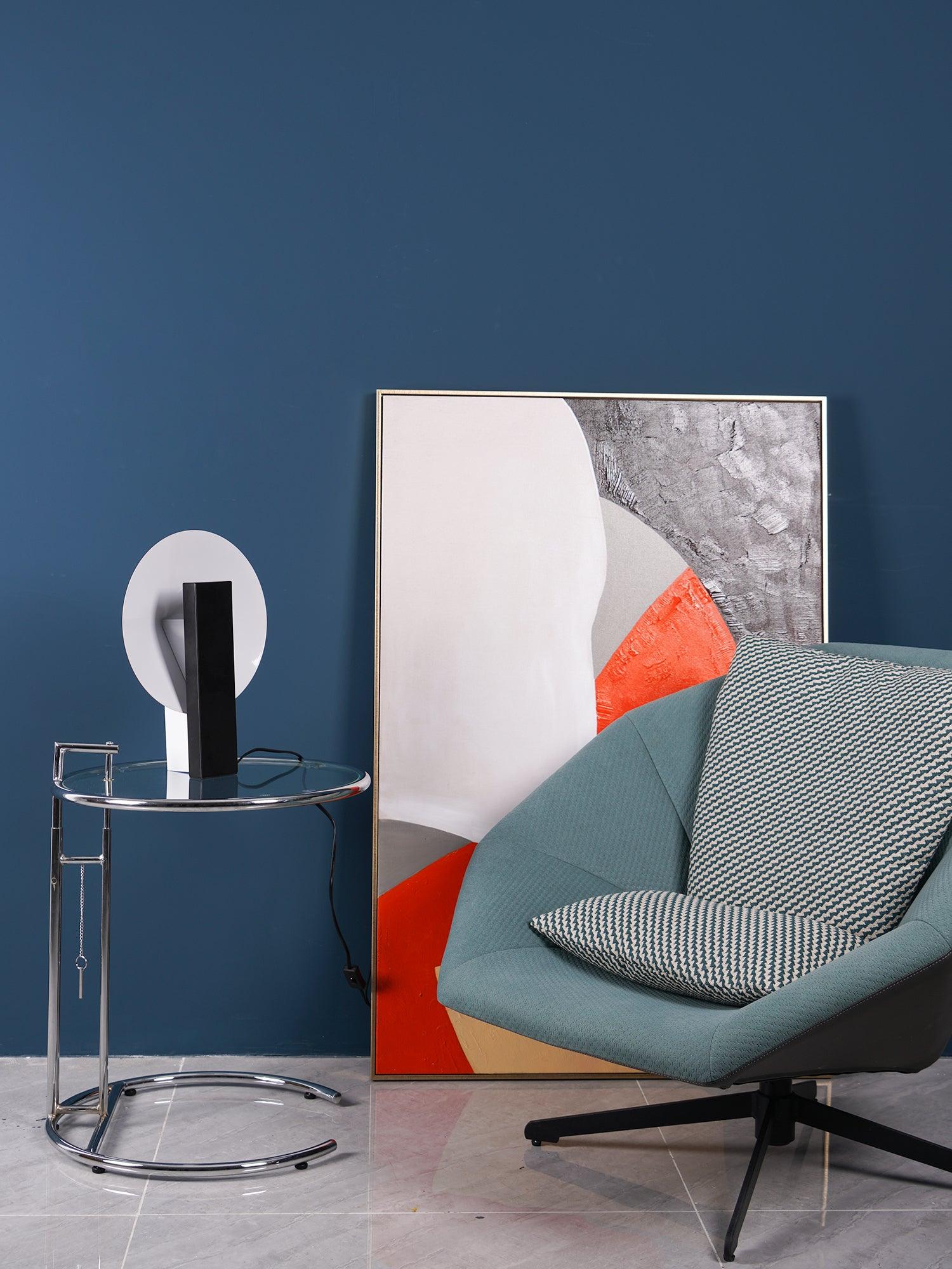 Futuristic Orbe Geometric Metal Table Lamp - Cueteks