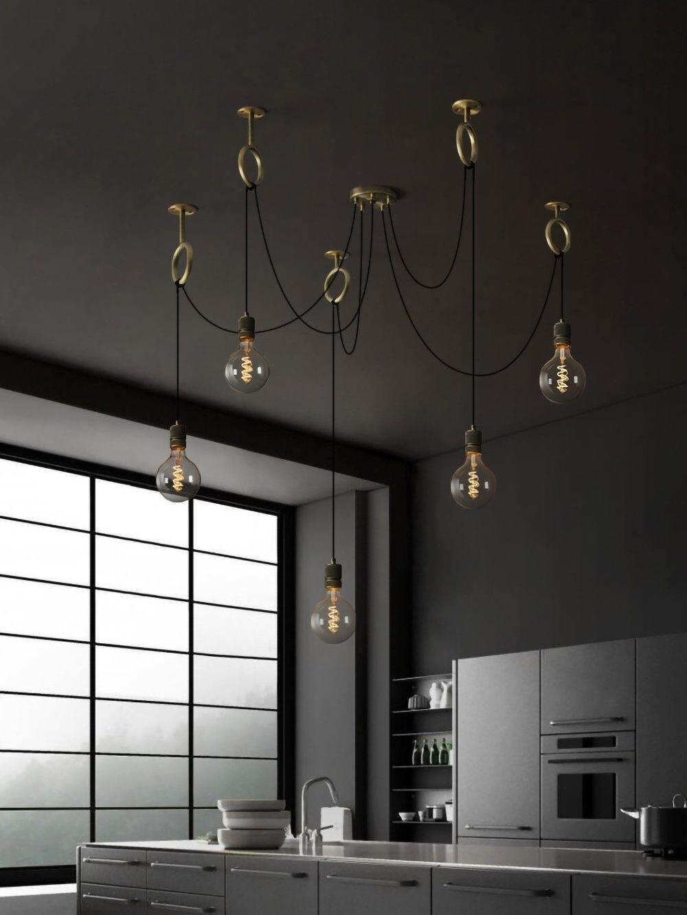 Industrial Spider Chandelier - Cueteks