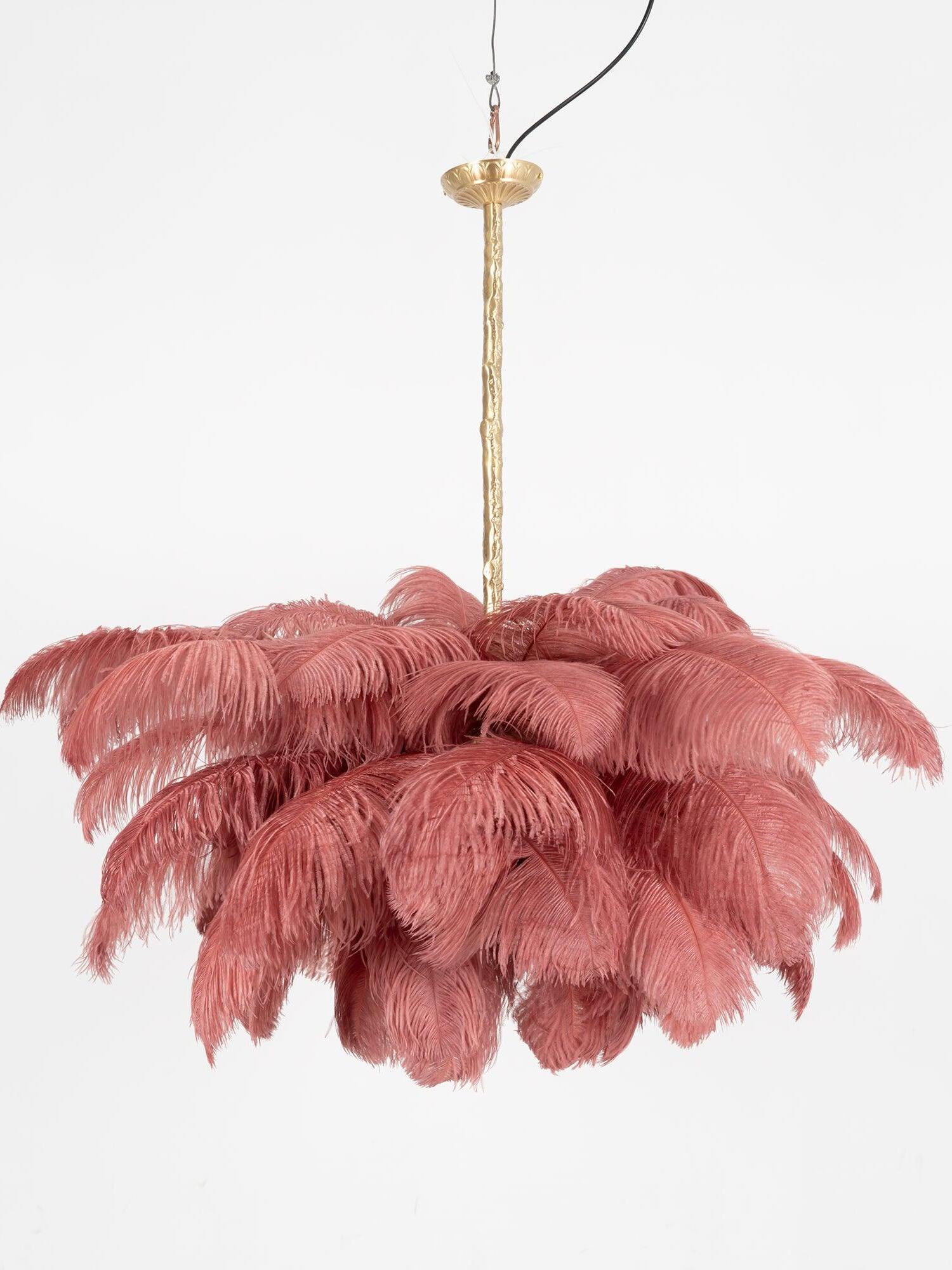 Ostrich Feather Chandeliers - Cueteks
