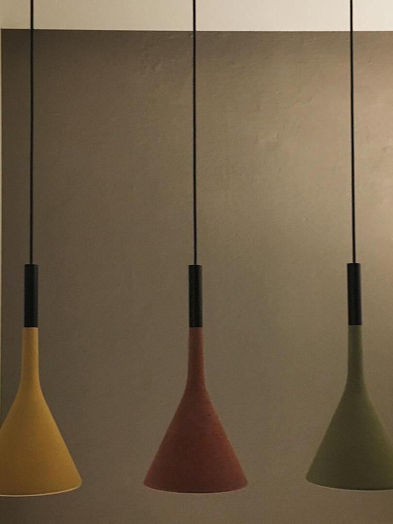 Industrial Tapered Conical Concrete Pendant Light - Cueteks
