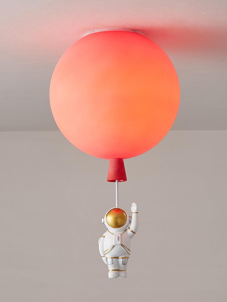 Creative Frosted Balloon Astronaut Children Ceiling Light - Cueteks