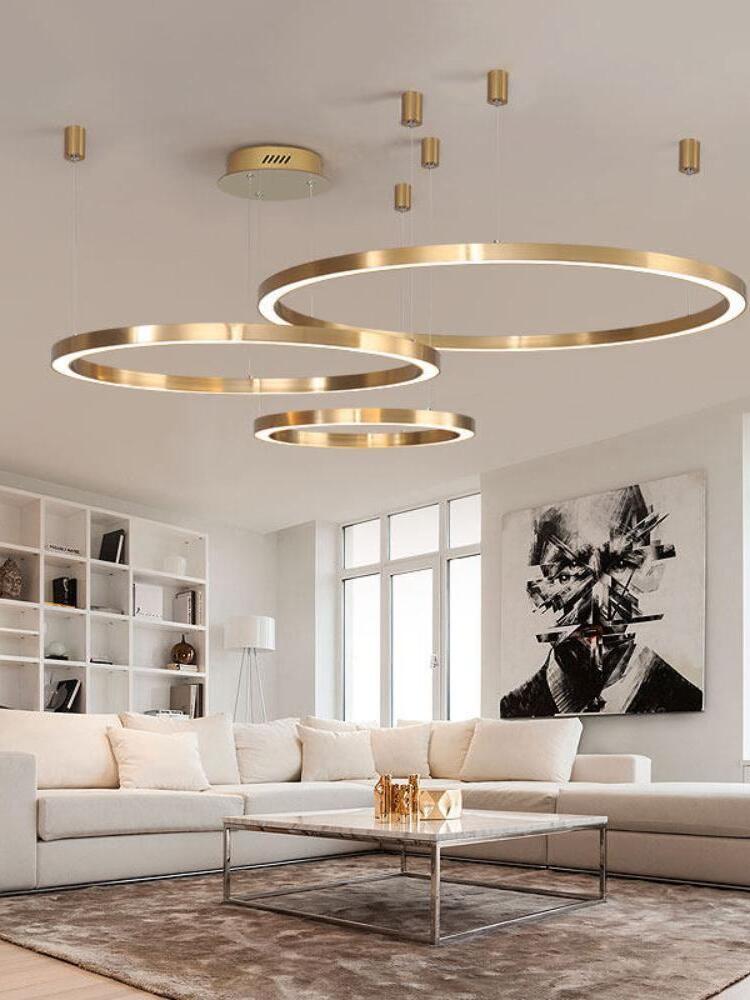 Classic Metal Circular Ring Mahlu Chandelier - Cueteks