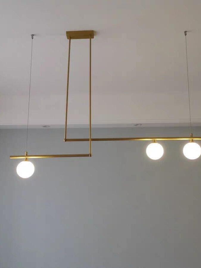 Multi-layer Rod Satellite Ball Ceiling Light - Cueteks