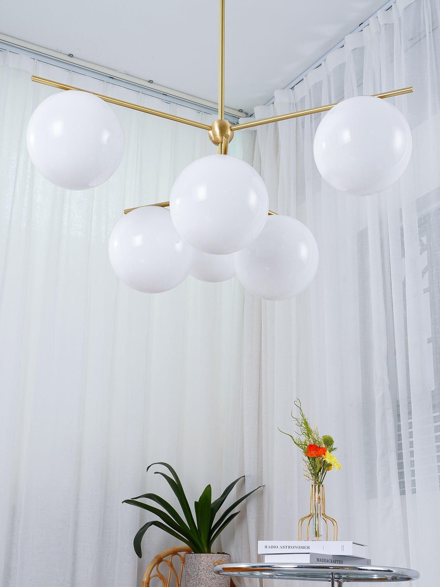 Sphere & Stem Chandelier - Cueteks