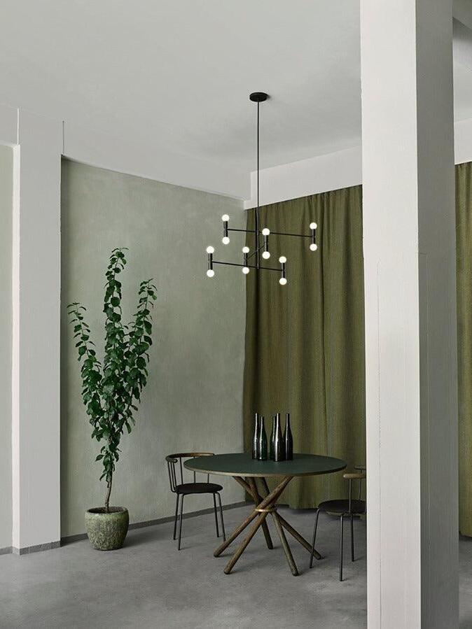 Industrial Atomium Multi Heads Chandelier - Cueteks