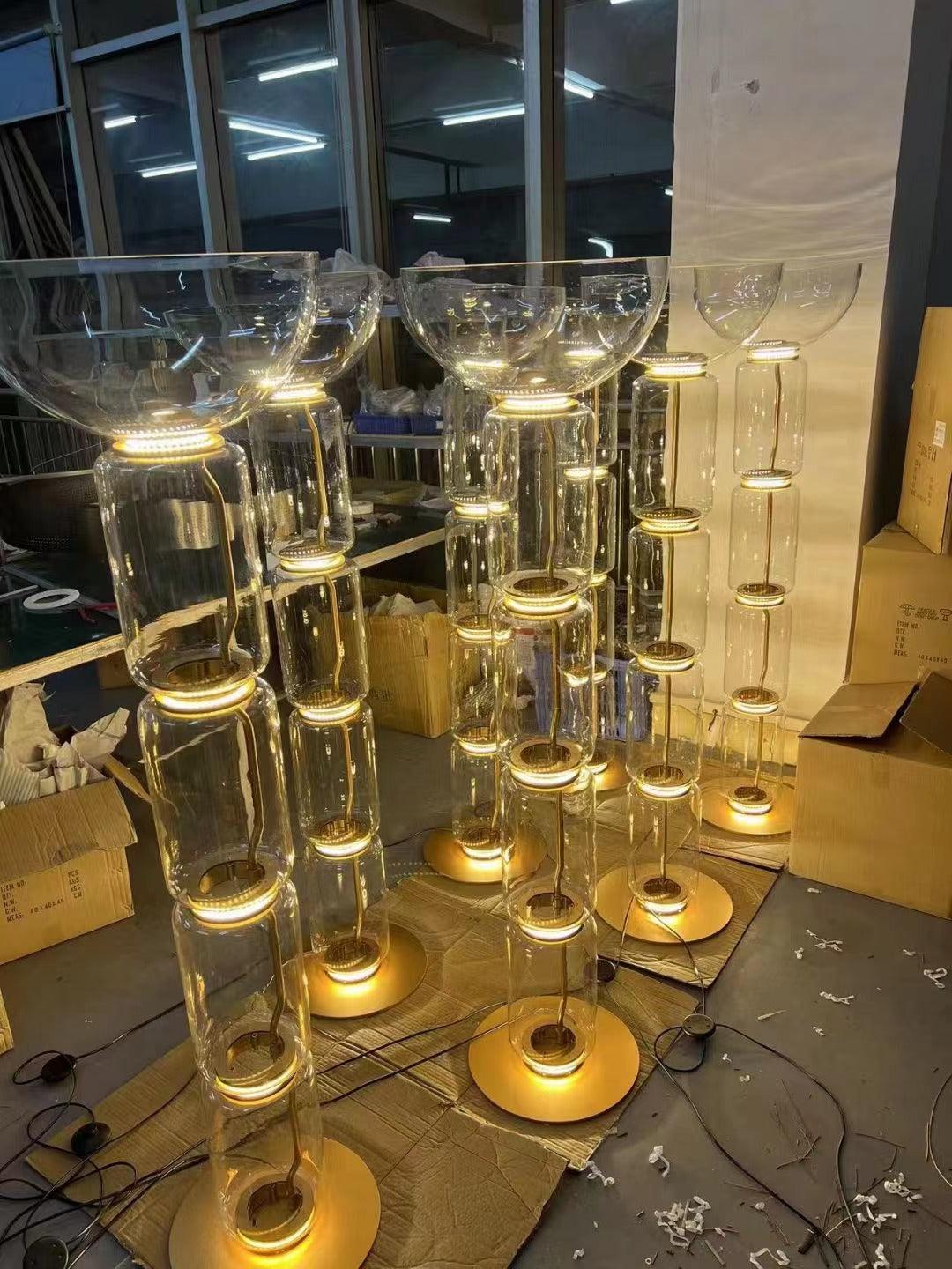 Exquisite Noctambule Metal Table & Floor Lamp - Cueteks