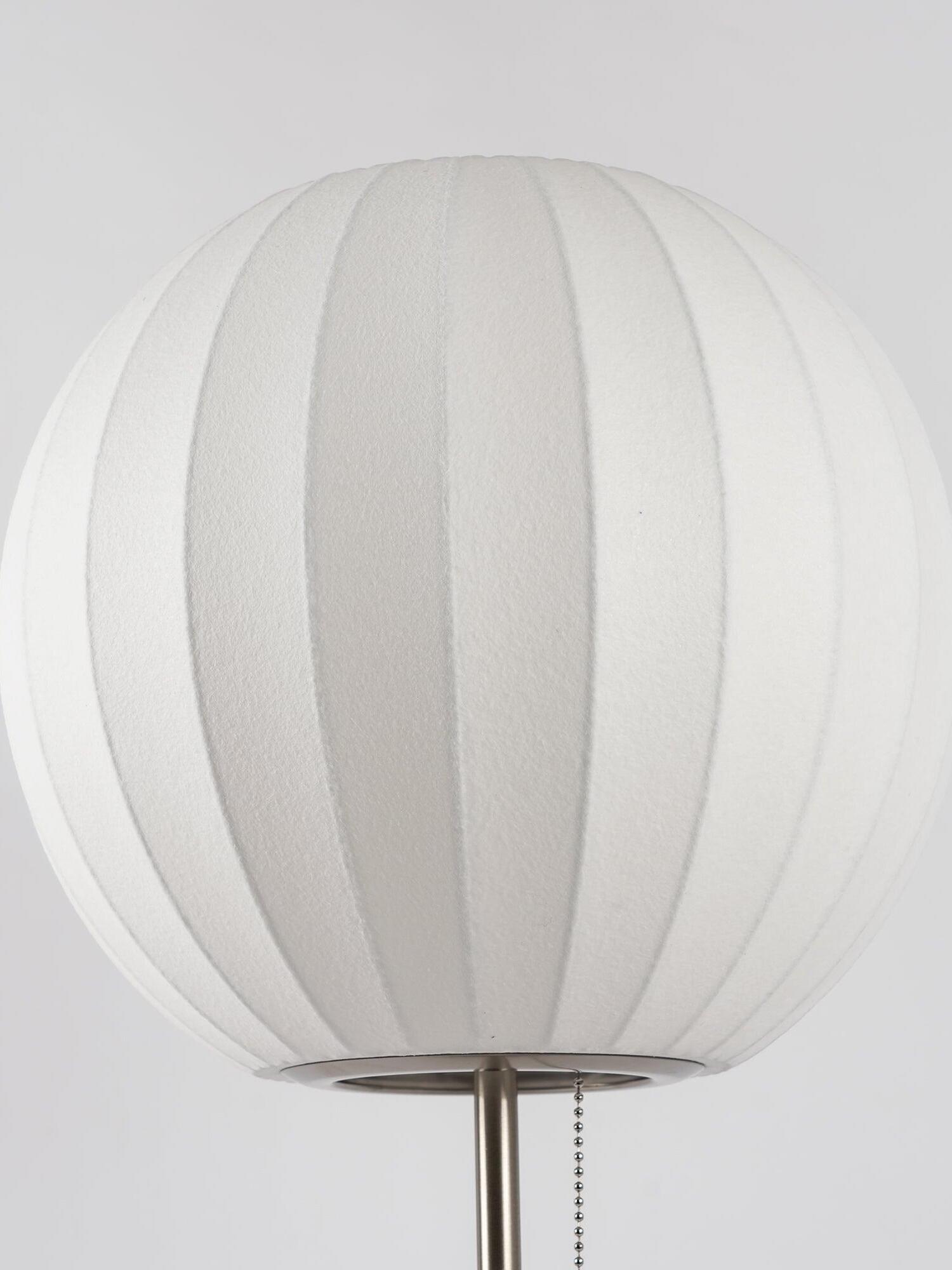 White Nelson Ball Shape Tripod Table Lamp - Cueteks