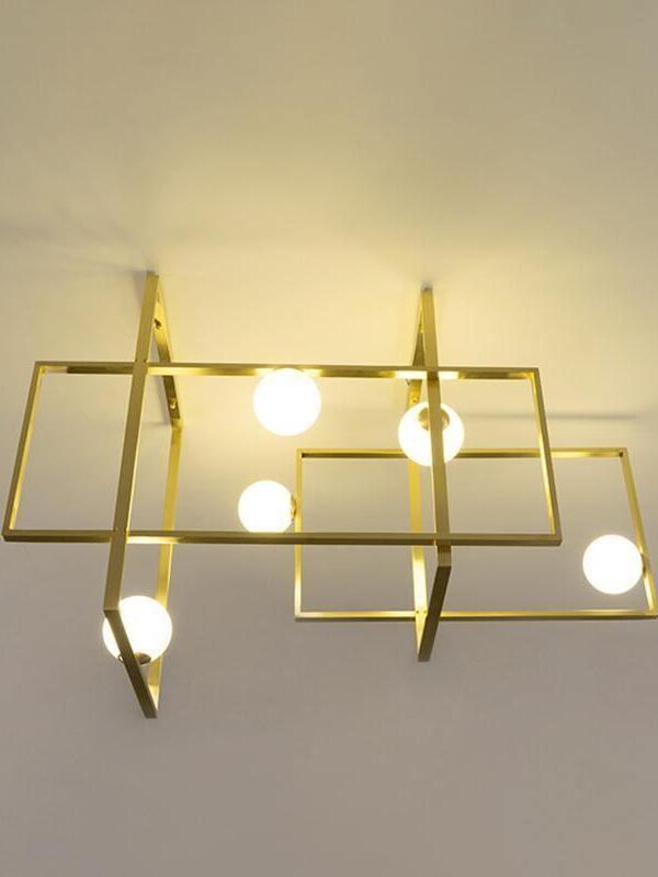 Mondrian Glass Ceiling Light - Cueteks