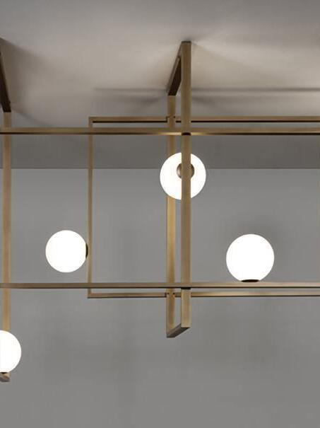Mondrian Glass Ceiling Light - Cueteks