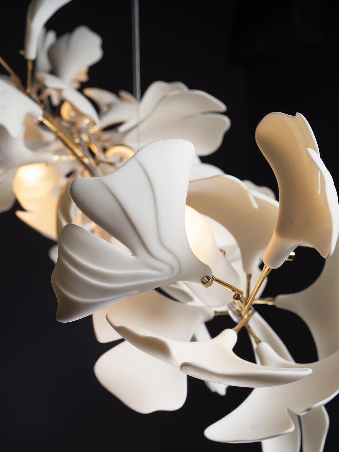 Gingko Chandelier U - Cueteks