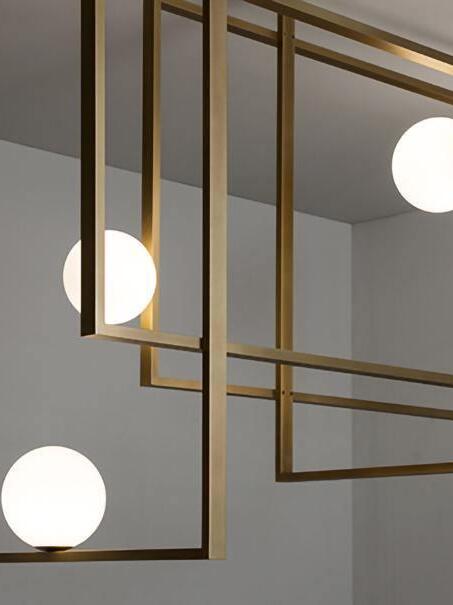 Mondrian Glass Ceiling Light - Cueteks