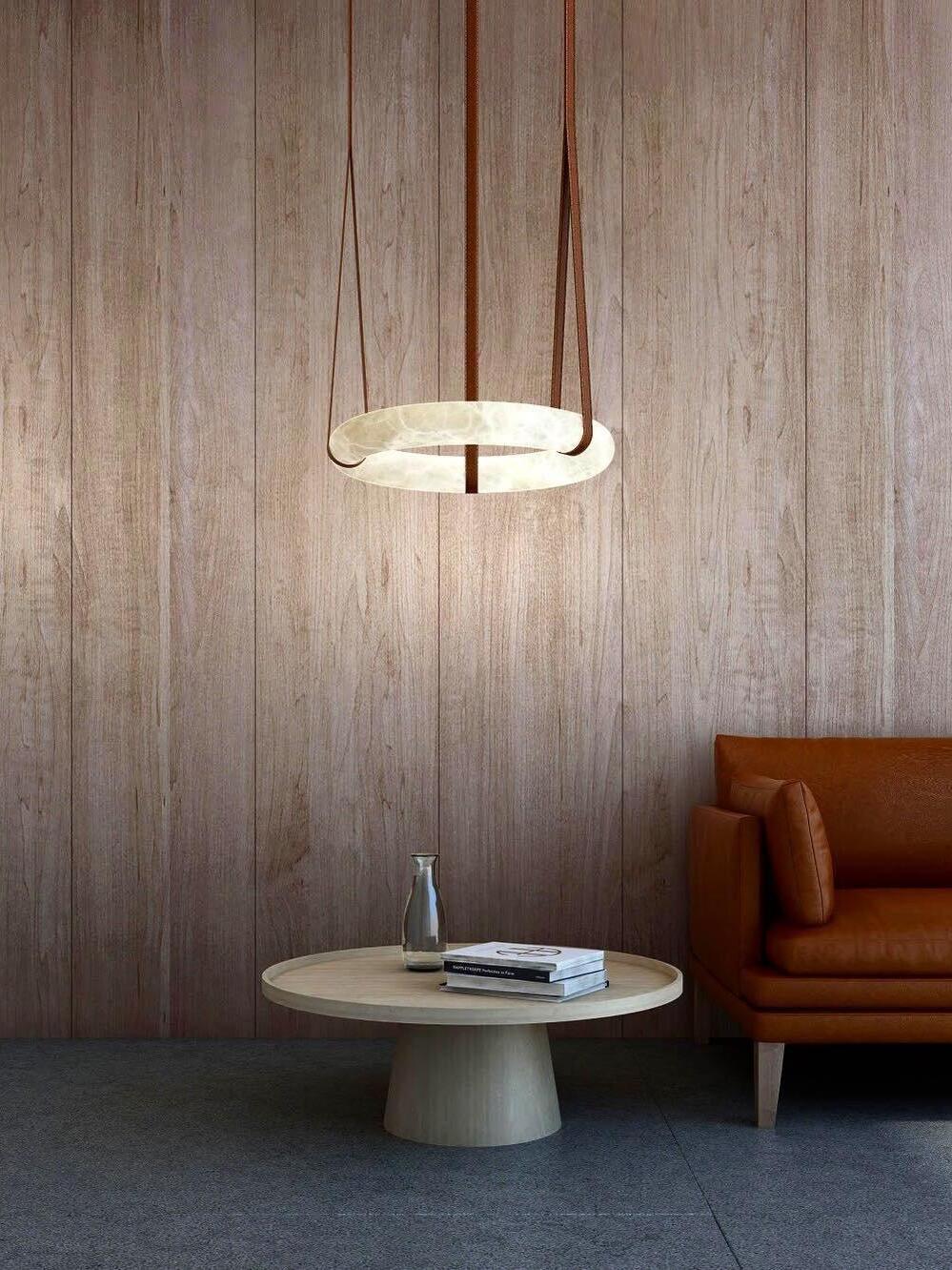 Single horizontal ring above a side table