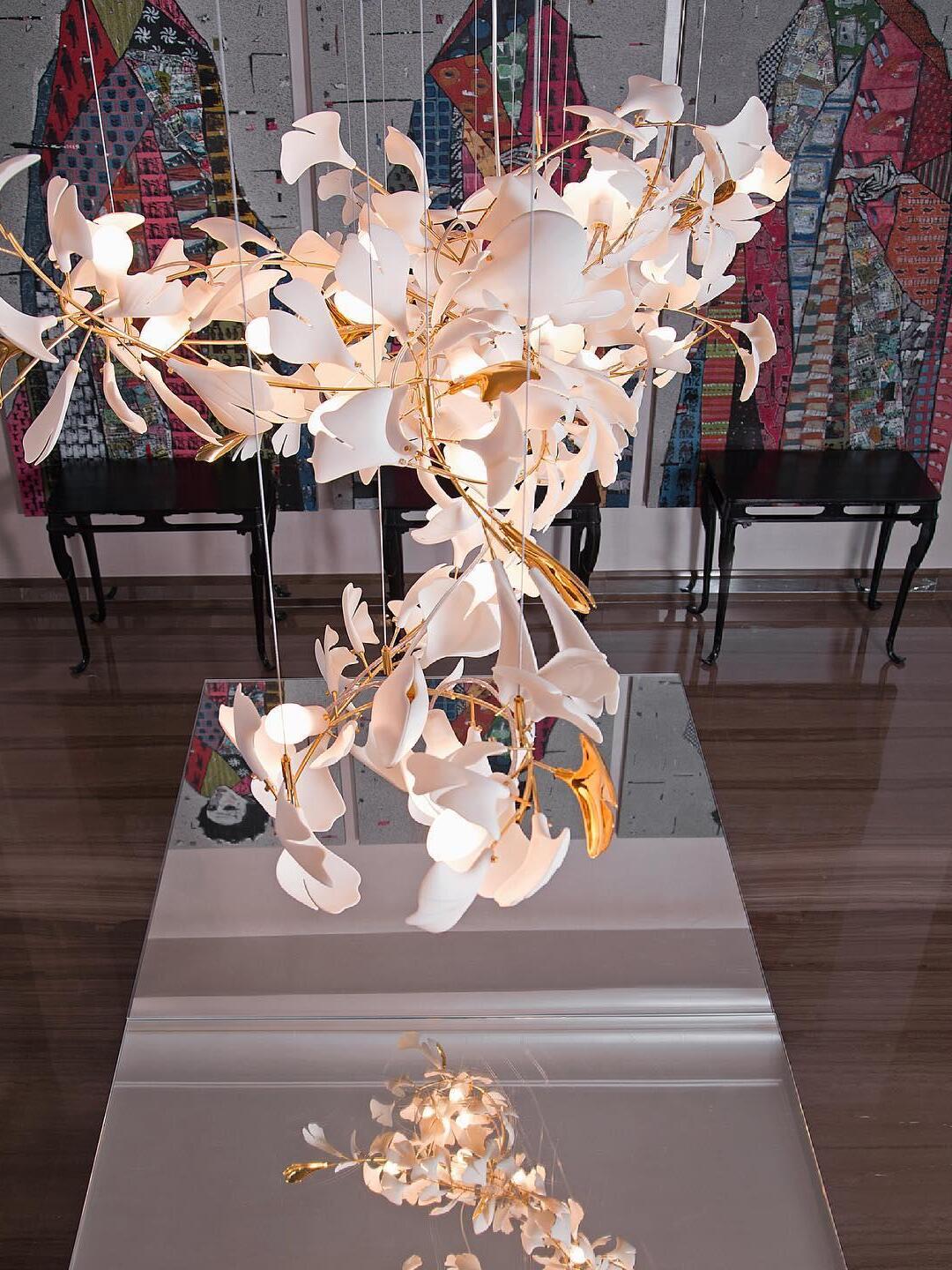 Gingko Chandelier A - Cueteks