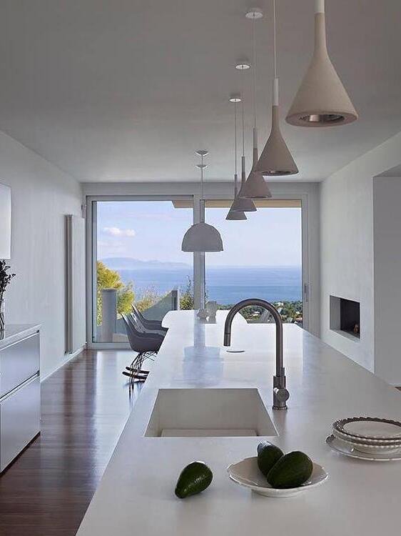 Industrial Tapered Conical Concrete Pendant Light - Cueteks