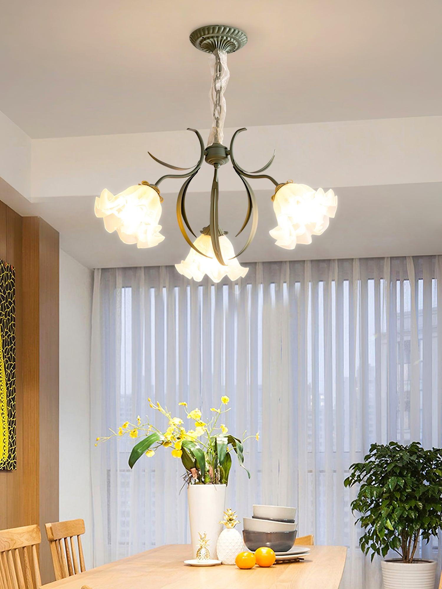 Lily of the Valley Flower Chandelier - Cueteks
