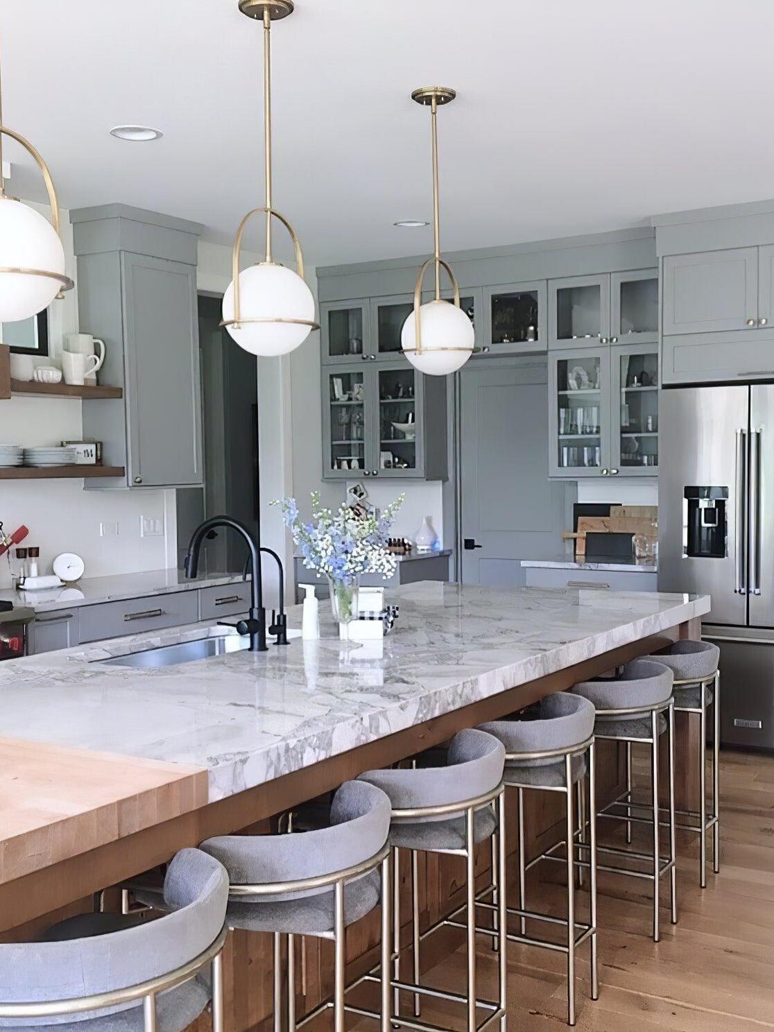 Modern Somerset Opal Glass Ball Pendant Light - Cueteks