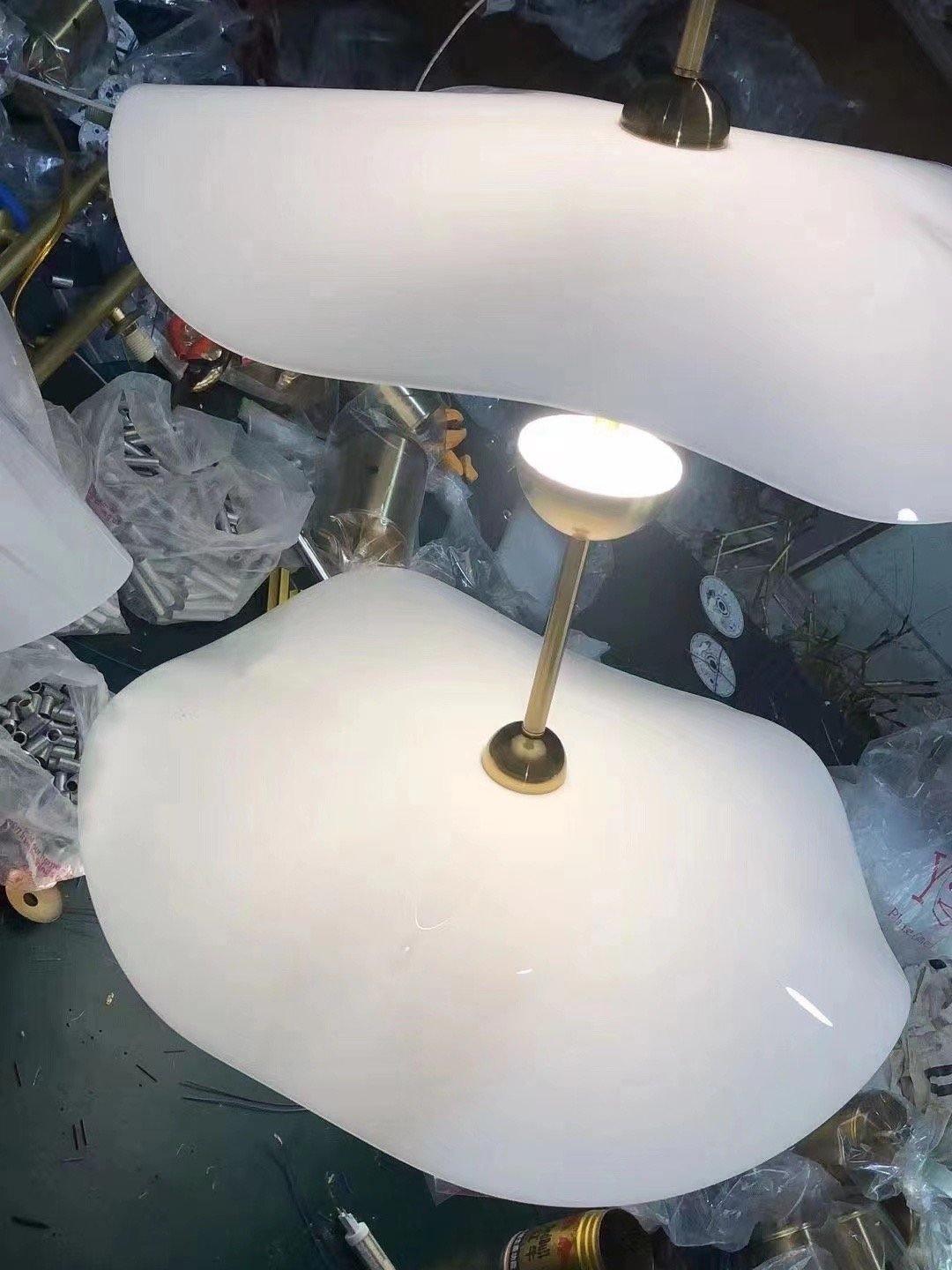 Envolee Double Biscuit Pendant Light - Cueteks