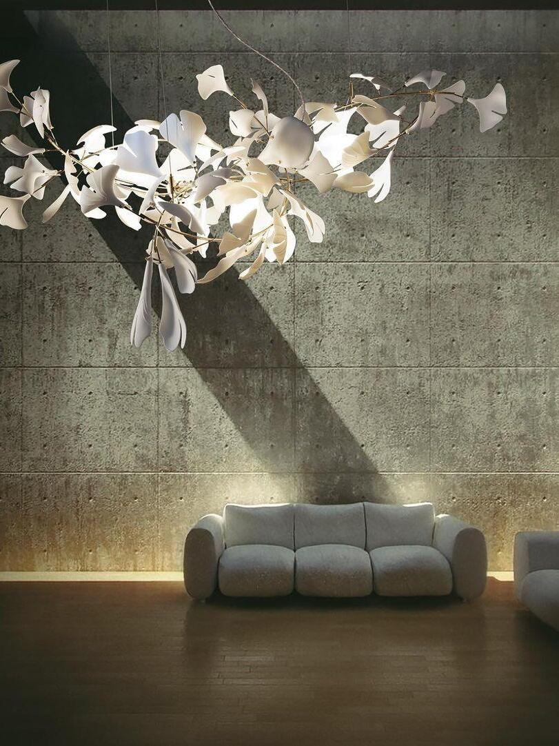 Creative Ceramics Gingko Flower Chandelier G - Cueteks
