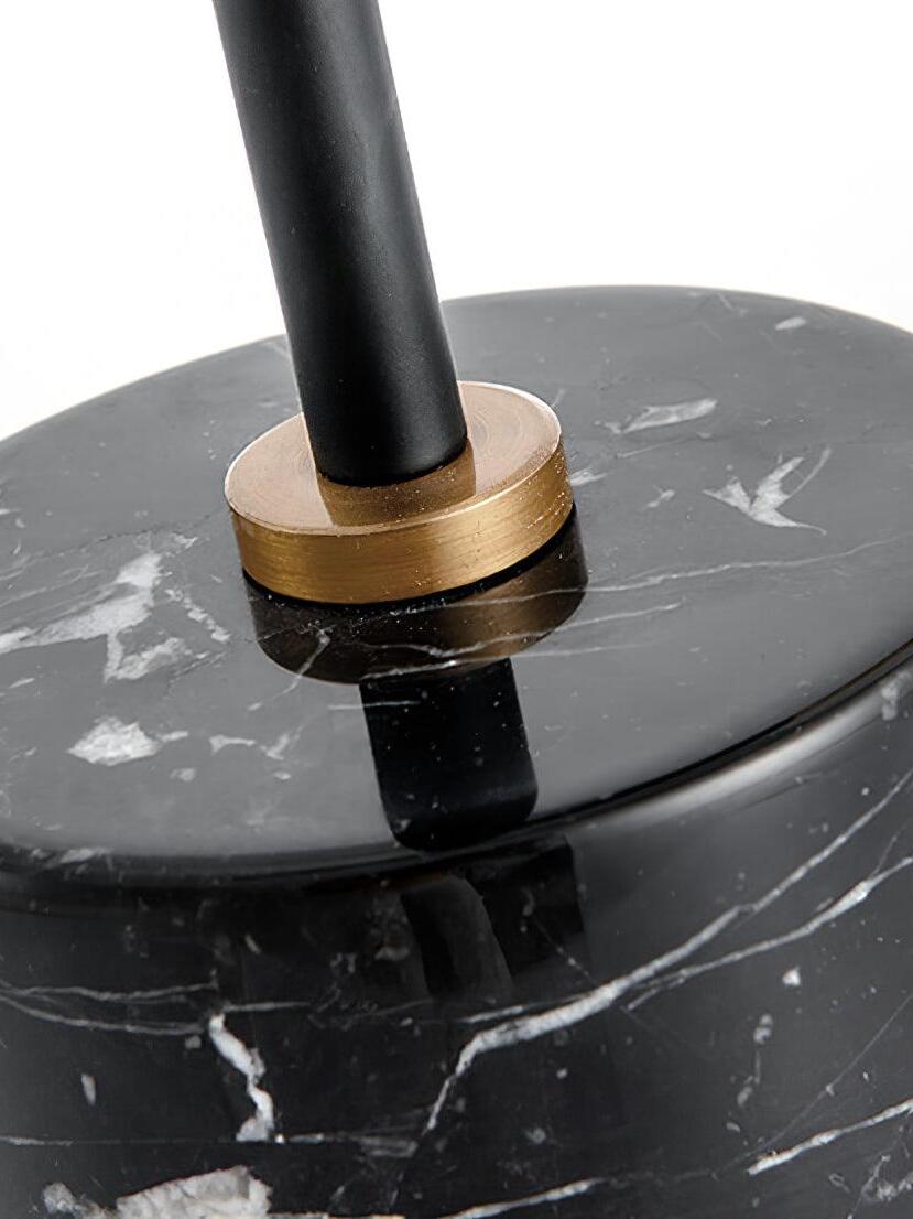 Adam Unique Black Gold Marble Table Light - Cueteks