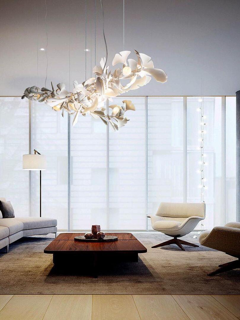 Creative Ceramics Gingko Flower Chandelier G - Cueteks