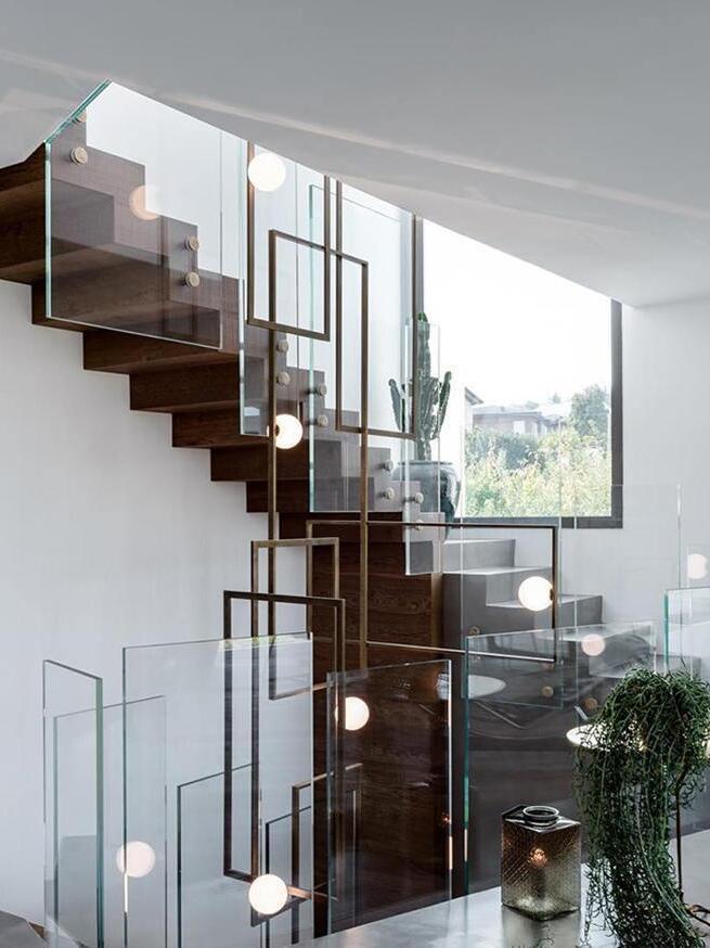 Mondrian Glass Ceiling Light - Cueteks