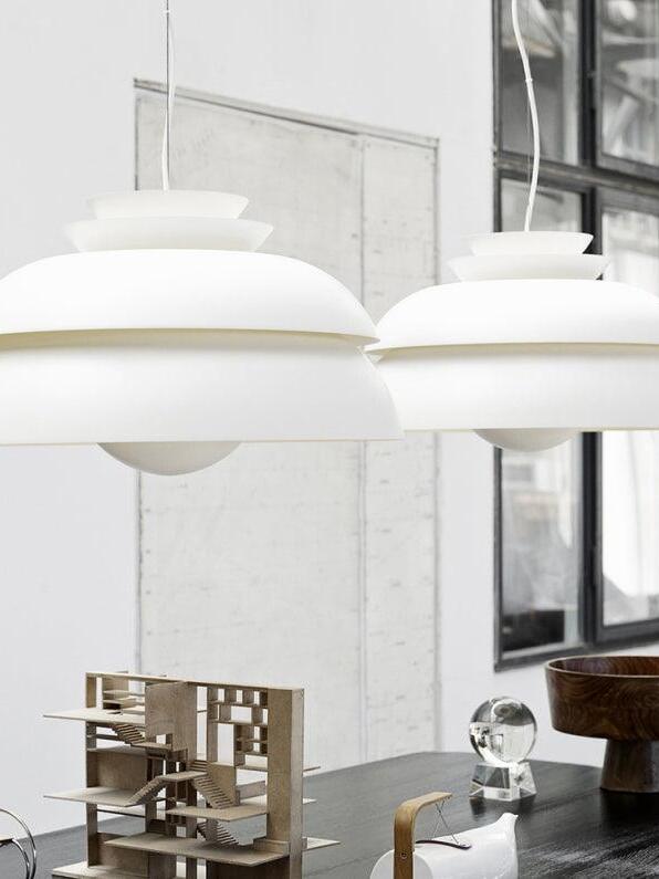 Irregular White Multi-layer Concert Pendant Lamp - Cueteks