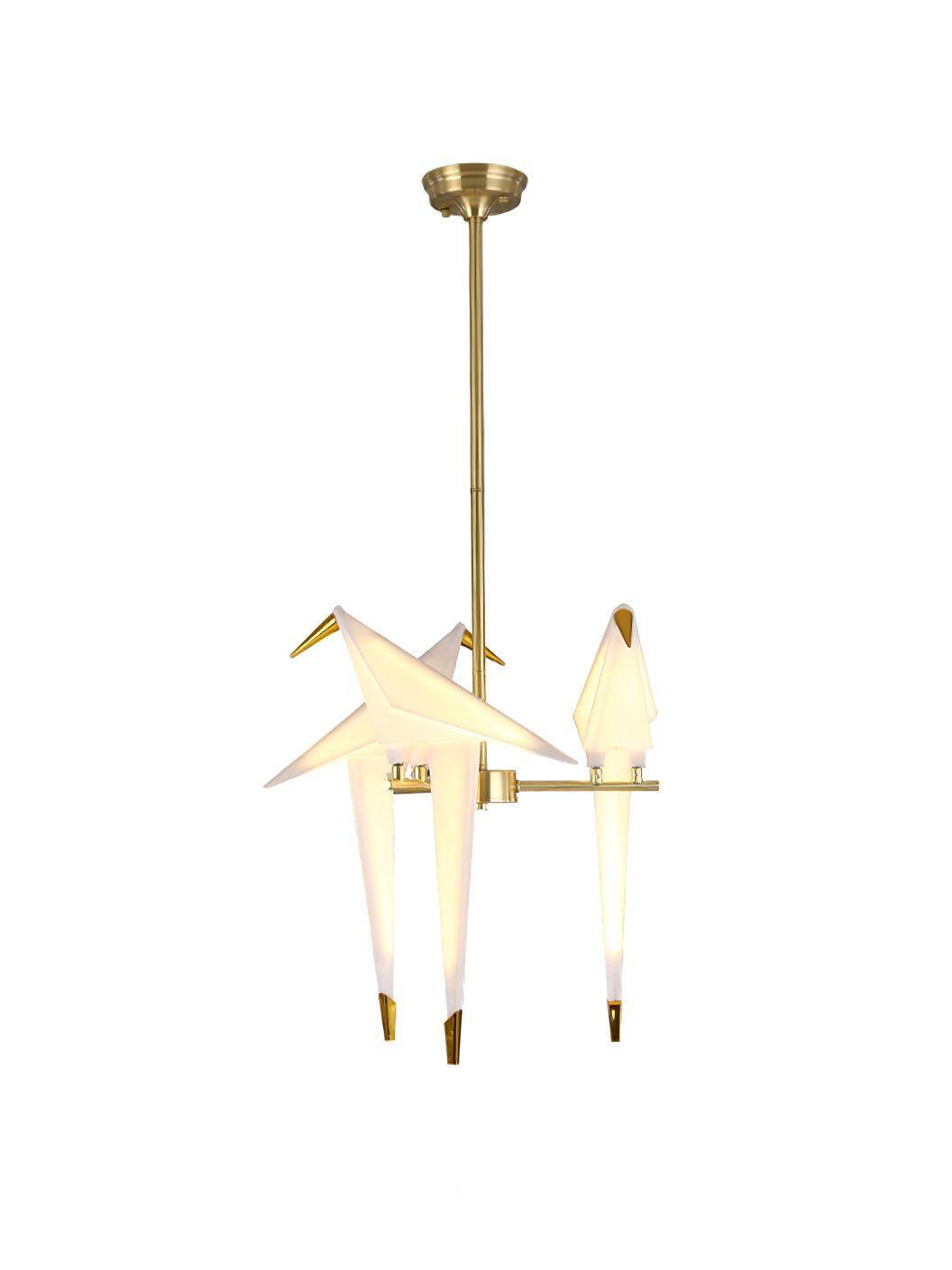 Perching Bird Chandelier - Cueteks