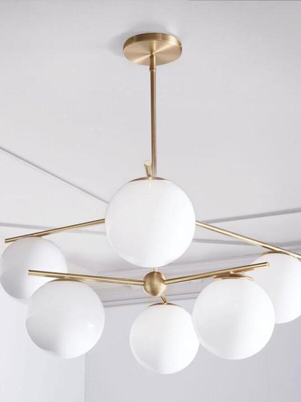 Sphere & Stem Chandelier - Cueteks