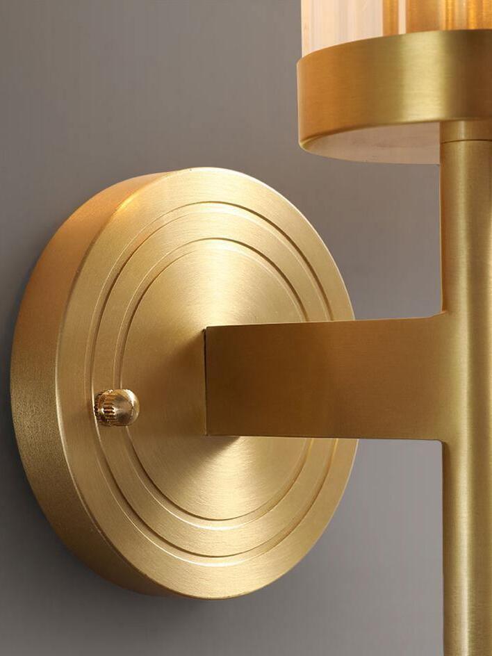 Circular backplate and rectangular side arm detail