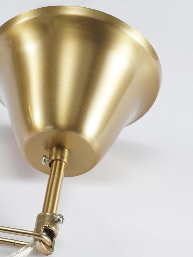 Modern Crystal pendant lamp in Champagne Gold for Restaurant - Cueteks