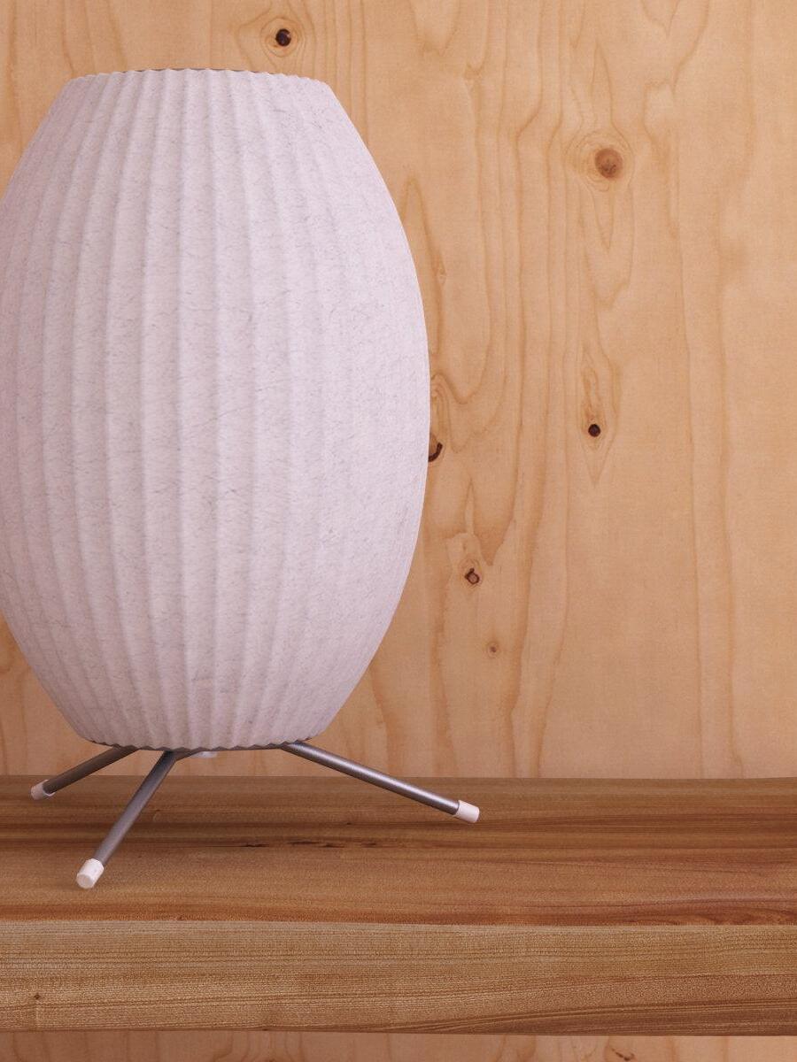 White Nelson Ball Shape Tripod Table Lamp - Cueteks