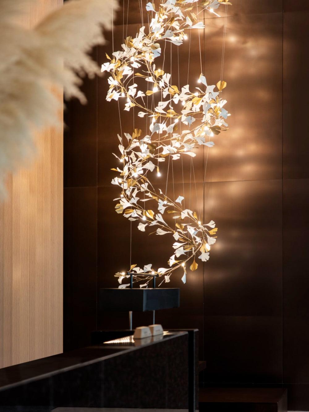 Gingko Chandelier F - Cueteks