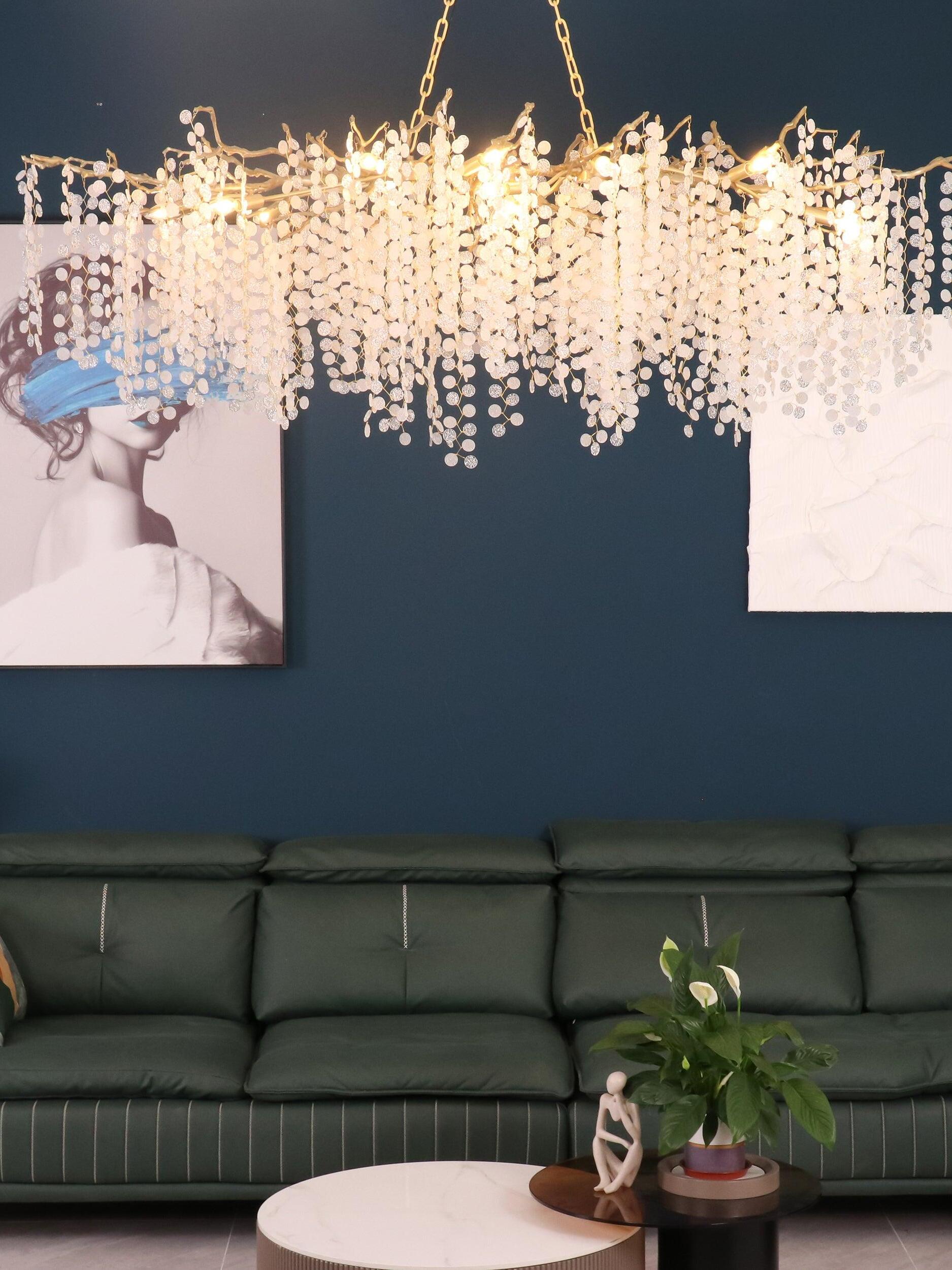 Shiro Noda Crystal Chandelier - Cueteks